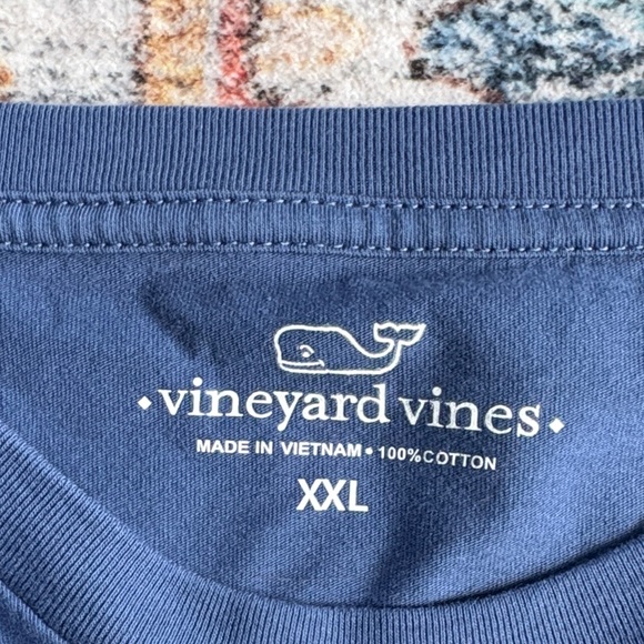 Vineyard Vines Men's Navy Long Sleeve Tee - Picture 2 of 3